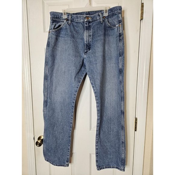 Wrangler Cowboy Cut 13MWZRO Original Fit Jeans Rigid Indigo Men's 38x32 - Picture 1 of 8